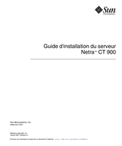 Sun Netra CT 900 Guide D'installation