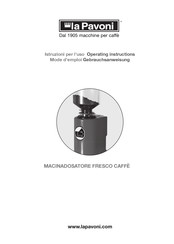La Pavoni FRESCO CAFFE E Mode D'emploi