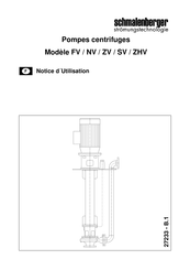 schmalenberger ZV Notice D'utilisation