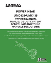 Honda Power Products UMC425E Manuel De L'utilisateur