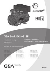 GEA Bock Pluscom EX-HGX12P/75-4 Instructions De Montage