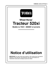Toro 520xi Notice D'utilisation