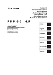 Pioneer PDP-SO1-LR Mode D'emploi