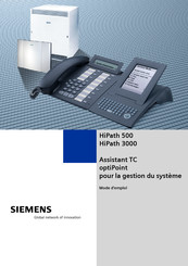 Siemens HiPath 500 Mode D'emploi