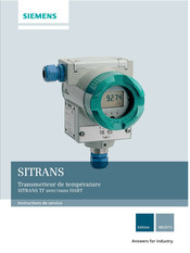 Siemens SITRANS TF Instructions De Service