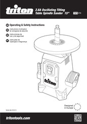 Triton TSPS 370 Instructions D'utilisation Et Consignes De Sécurité