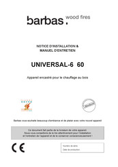 barbas UNIVERSAL-6 60 Notice D'installation Et D'emploi