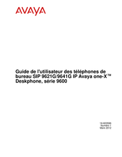 Avaya one-X SIP 9641G Guide De L'utilisateur