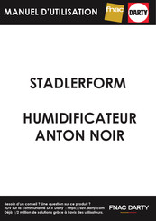 Stadler Form ANTON NOIR Manuel D'utilisation