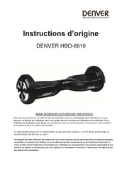 Denver Electronics HBO-6610 Instructions D'origine