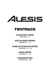 Alesis TWOTRACK Guide D'utilisation Rapide