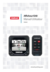 Simrad IS40 Manuel Utilisateur