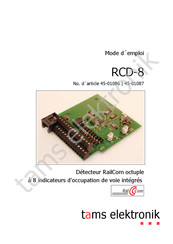 tams elektronik RCD-8 Mode D'emploi