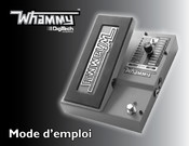 Harman DigiTech Whammy Mode D'emploi