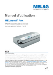 Melag MELAseal Pro Manuel D'utilisation