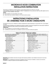 Whirlpool YGH8155XMT0 Instructions D'installation