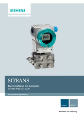 Siemens Sitrans P500 Instructions De Service