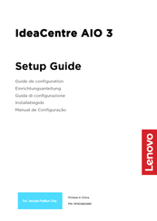 Lenovo IdeaCentre AIO 3 Guide De Configuration