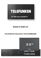 Telefunken TF2260LX905B Mode D'emploi