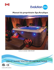 Evolution Spas Spa Acrylique Manuel Du Propriétaire