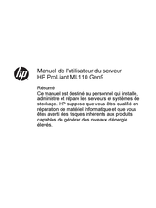 Hewlett Packard ProLiant ML110 Gen9 Mode D'emploi