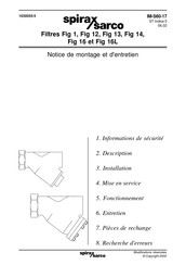 Spirax Sarco Fig 16 Notice De Montage Et D'entretien