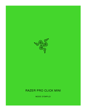 Razer PRO CLICK MINI Mode D'emploi