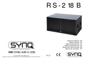 SYNQ RS-218B Mode D'emploi