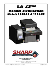 Sharp SX 1153-02 Manuel D'utilisation