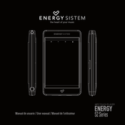 ENERGY SISTEM MP5 Touch Player Energy 52 Série Manuel De L'utilisateur