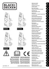 Black & Decker BXPW1800E Traduction Des Instructions Originales