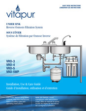 vitapur VRO-3 Guide D'installation, Utilisation Et D'entretien