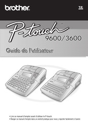 Brother P-touch 3600 Guide De L'utilisateur