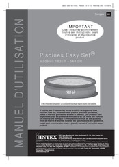 Intex Easy Set 549 Manuel D'utilisation