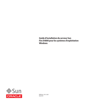 Sun Oracle Sun Fire X4800 Guide D'installation