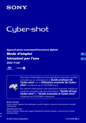 Sony Cyber-shot DSC-T100 Mode D'emploi
