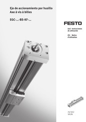 Festo EGC BS-KF Série Notice D'utilisation
