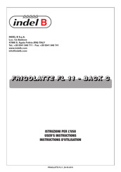 Indel B FRIGOLATTE FL11 Back Instructions D'utilisation