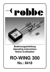 ROBBE RO-WING 300 Notice D'utilisation