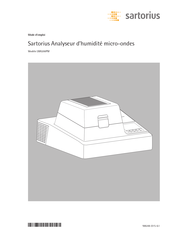 Sartorius LMA200PM Mode D'emploi