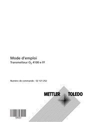 Mettler Toledo O2 4100 e Mode D'emploi
