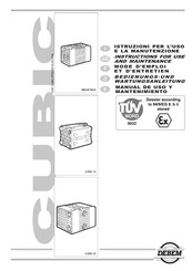 Debem Cubic 15 Mode D'emploi Et D'entretien