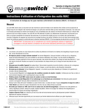 Magswitch AY Série Instructions D'utilisation