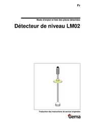 Gema LM02 Mode D'emploi Et Liste Des Pièces Détachées