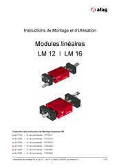 Afag LM 12/60 Instructions De Montage Et D'utilisation