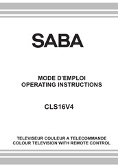 Saba CLS16V4 Mode D'emploi