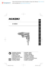 HIKOKI D10VC3 Mode D'emploi