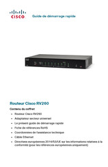 Cisco RV260 Guide De Démarrage Rapide
