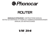 Phonocar VM 314 Mode D'emploi