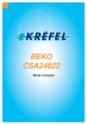 Beko CSA24022 Notice D'utilisation